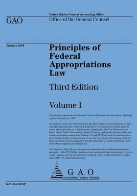 Book cover for Principles of Federal Appropriations