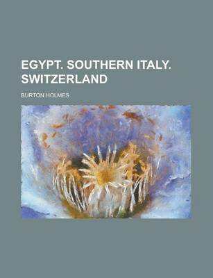 Book cover for Egypt. Southern Italy. Switzerland