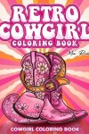 Book cover for Retro Cowgirl Coloring Book