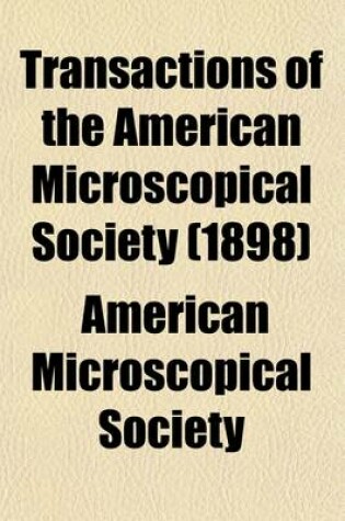 Cover of Transactions of the American Microscopical Society Volume 20