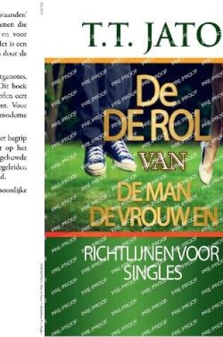 Cover of De De Rol Van De Man De Vrouw En Richtlijnen Voor Singles