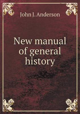 Book cover for New manual of general history