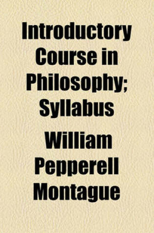 Cover of Introductory Course in Philosophy; Syllabus