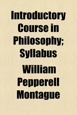 Book cover for Introductory Course in Philosophy; Syllabus