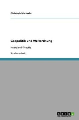 Cover of Geopolitik und Weltordnung