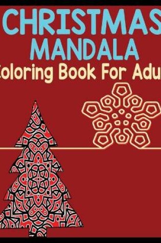 Cover of Christmas mandala coloring book for adult