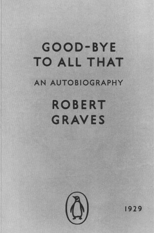 Cover of Good-bye to All That