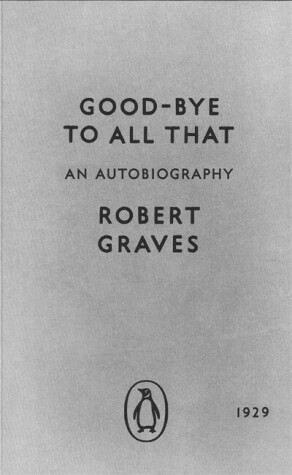 Book cover for Good-bye to All That