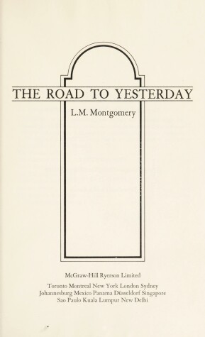 Book cover for The Road to Yesterday