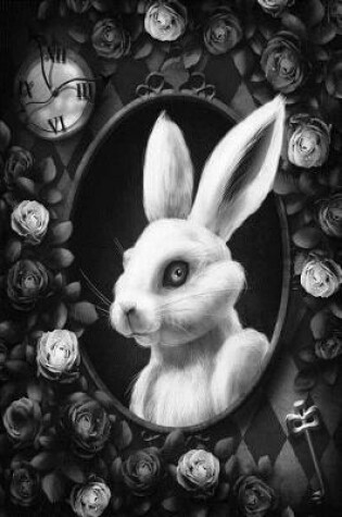 Cover of Alice in Wonderland Modern Journal - Inwards White Rabbit (Grey)