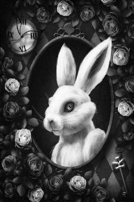 Book cover for Alice in Wonderland Modern Journal - Inwards White Rabbit (Grey)