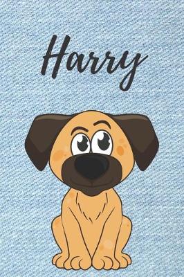 Book cover for personalisiertes Notizbuch Hunde / Malbuch / Kritzelbuch / Tagebuch / Notizheft / Journal / DIN A5 / Geschenke Harry