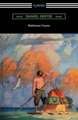 Book cover for Robinson Crusoe (Illustrated by N. C. Wyeth)