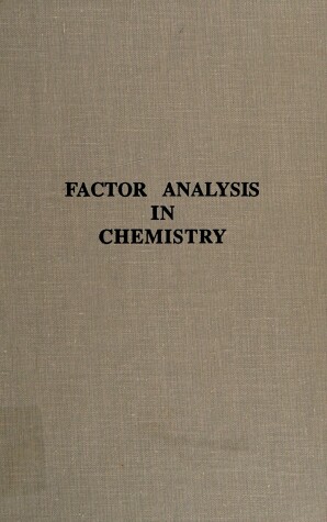 Cover of Factor Analysis in Chemistry