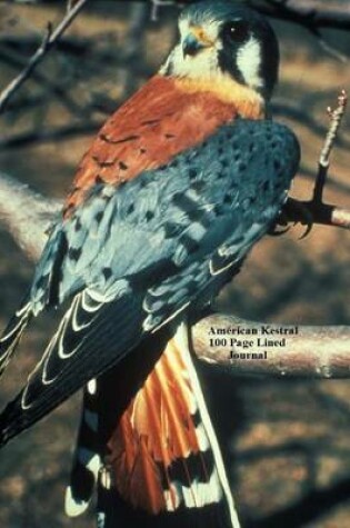 Cover of American Kestral 100 Page Lined Journal