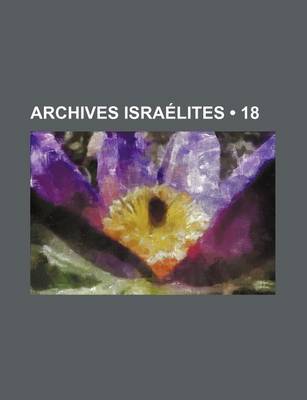 Book cover for Archives Israelites (18)