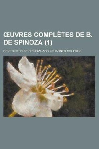 Cover of Uvres Completes de B. de Spinoza (1)