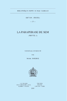 Cover of La Paraphrase De Sem (NH VII, 1)