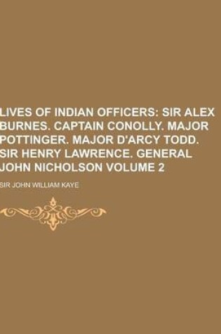 Cover of Lives of Indian Officers Volume 2