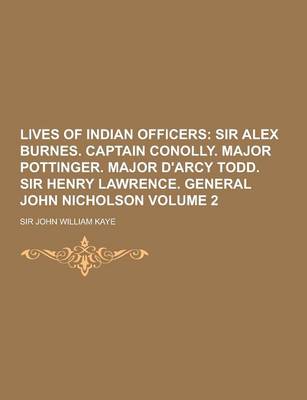 Book cover for Lives of Indian Officers Volume 2