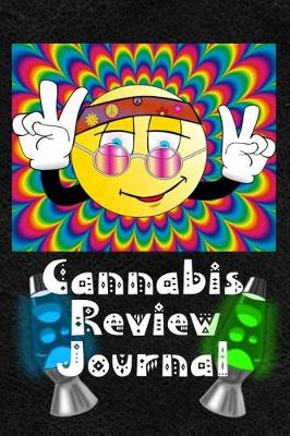 Book cover for Cannabis Review Journal - Psychedelic Smiley