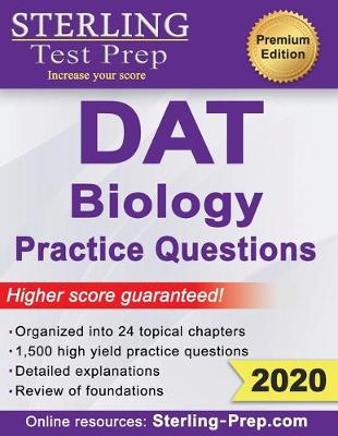 Book cover for Sterling Test Prep DAT Biology Practice Questions