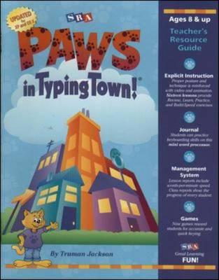 Book cover for PAWs in Typing Town!