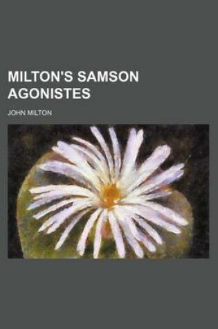 Cover of Milton's Samson Agonistes