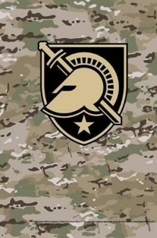 Cover of United States Military Academy at West Point USMA 8.5" x 11" 200 page lined notebook leaderbook in the US Army Objective Camouflage Pattern (OCP)