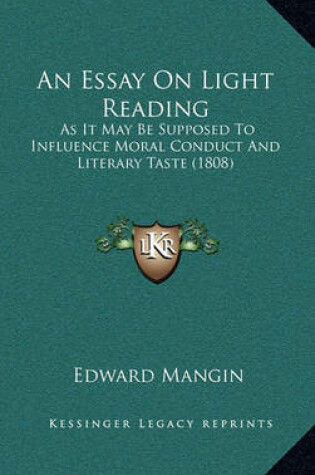 Cover of An Essay on Light Reading