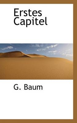 Book cover for Erstes Capitel