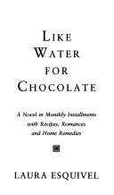 Book cover for Like Water for Chocolate