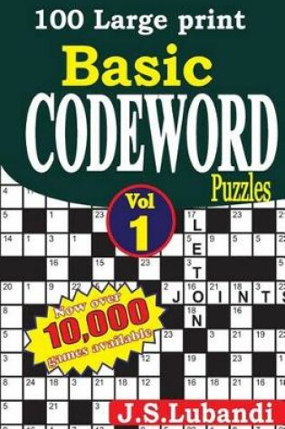 Cover of 100 Large print Basic Codeword puzzles