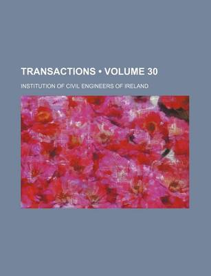 Book cover for Transactions (Volume 30)