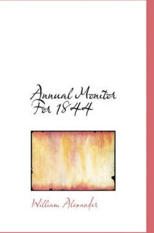 Cover of Annual Monitor for 1844