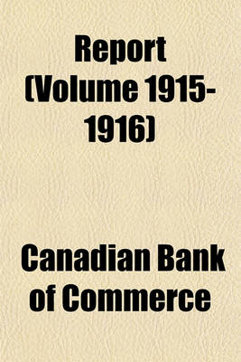 Book cover for Report (Volume 1915-1916)