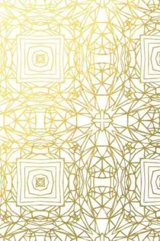 Cover of Gold Foil Geometric Pattern Notebook 8*10