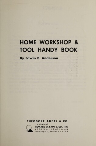 Cover of Home Workshop and Tool Handy Book