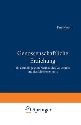 Book cover for Genossenschaftliche Erziehung