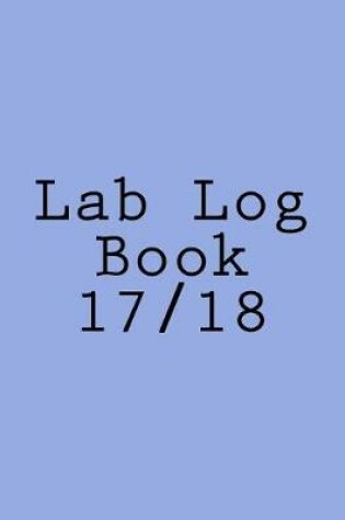 Cover of Lab Log Book 17/18