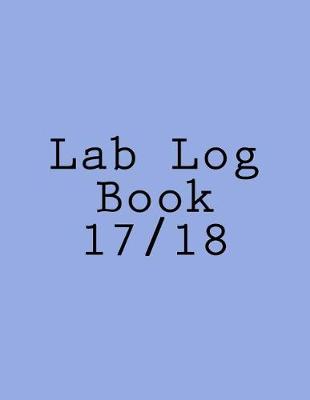 Book cover for Lab Log Book 17/18