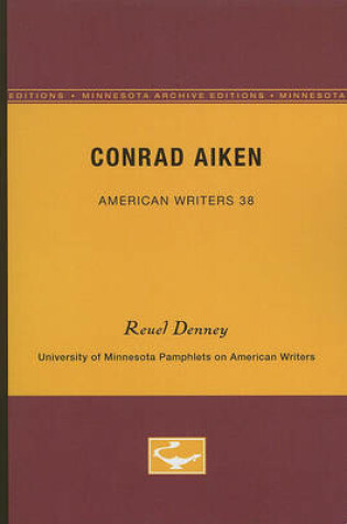 Cover of Conrad Aiken - American Writers 38