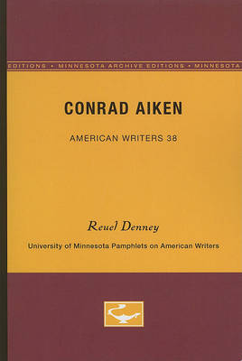 Cover of Conrad Aiken - American Writers 38