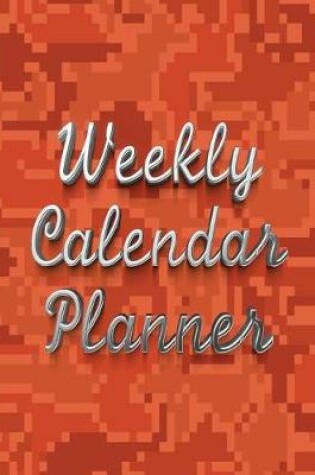 Cover of Weekly Calendar Planner - 70 Weeks - (8.5 X 11) - Red, Orange Mosaic Design