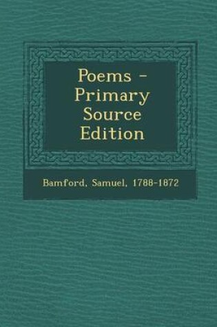 Cover of Poems - Primary Source Edition