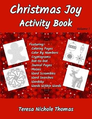 Book cover for Christmas Joy Activity Book Volume 1