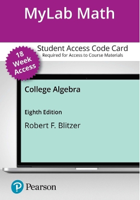 Book cover for Mylab Math with Pearson Etext for College Algebra -- Access Card (18-Weeks)