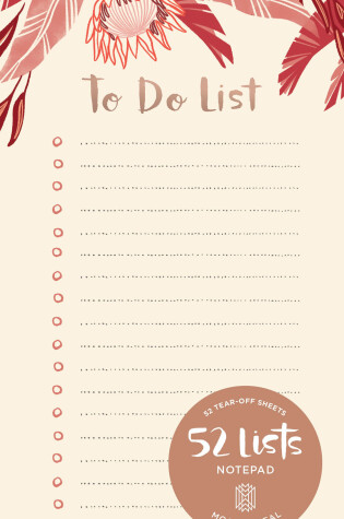 Cover of 52 Lists To Do List Notepad