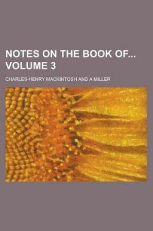 Cover of Notes on the Book of Volume 3