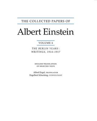 Cover of The Collected Papers of Albert Einstein, Volume 6 (English)